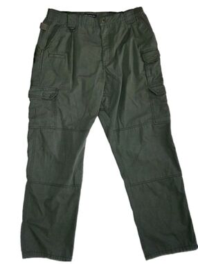 5.11 Tactical Mens Tacliite Pro Ripstop Cargo Pants 38x32 Olive Green